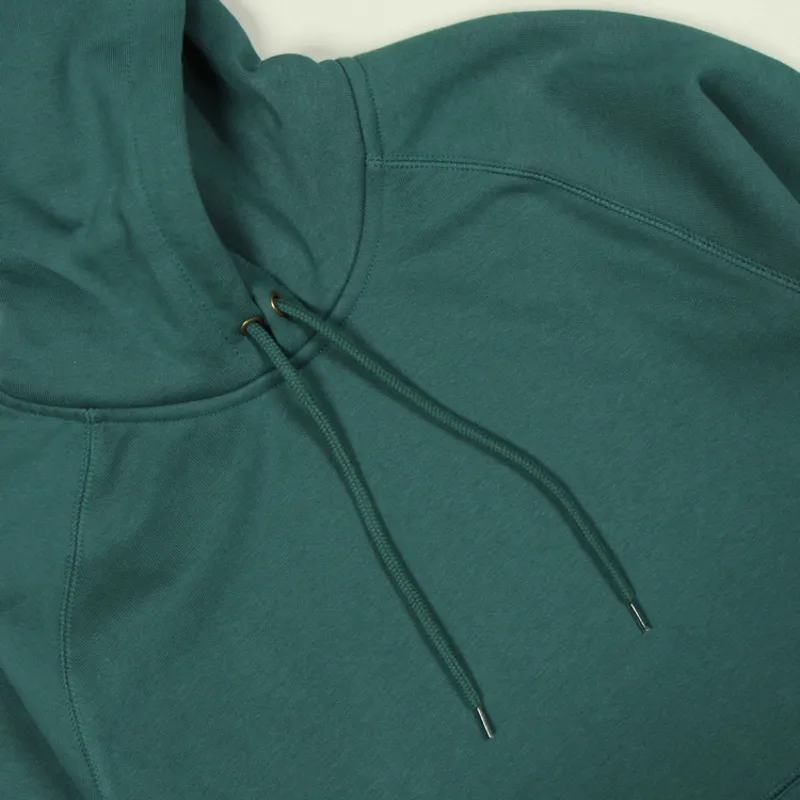 Carhartt WIP Hooded Chase Sweat - Botanic/Gold-1